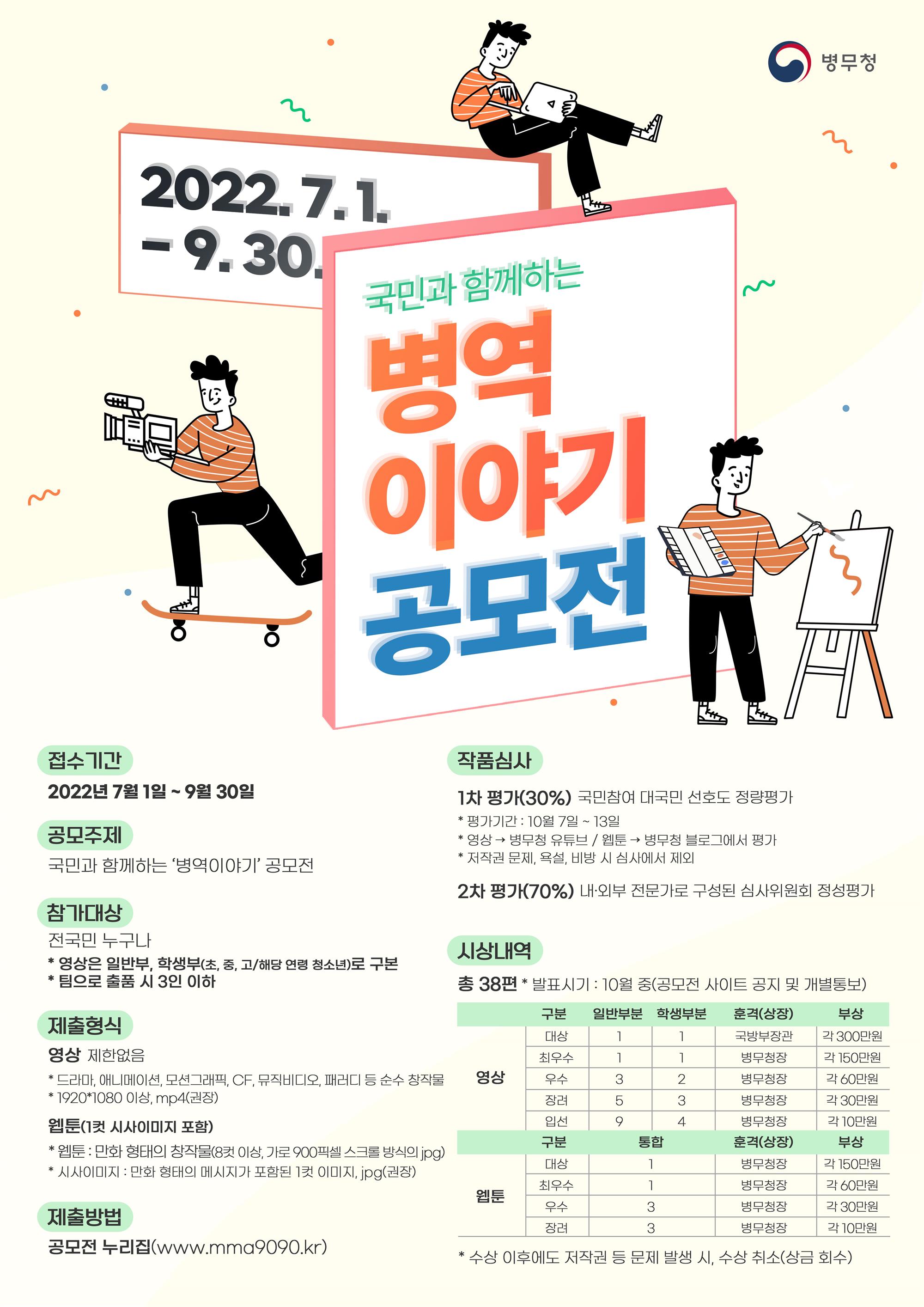 「국민과 함께하는 병역이야기」 공모전 포스터.jpg