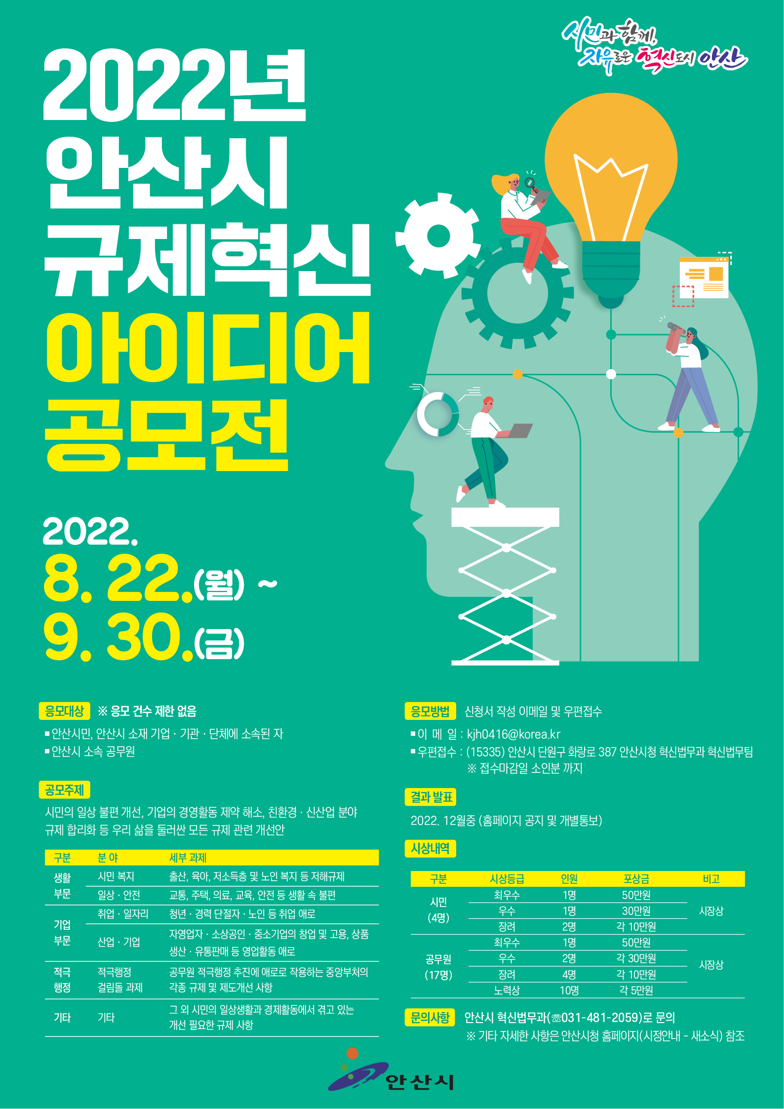 포스터(2022년 안산시 규제혁신 아이디어 공모전).png