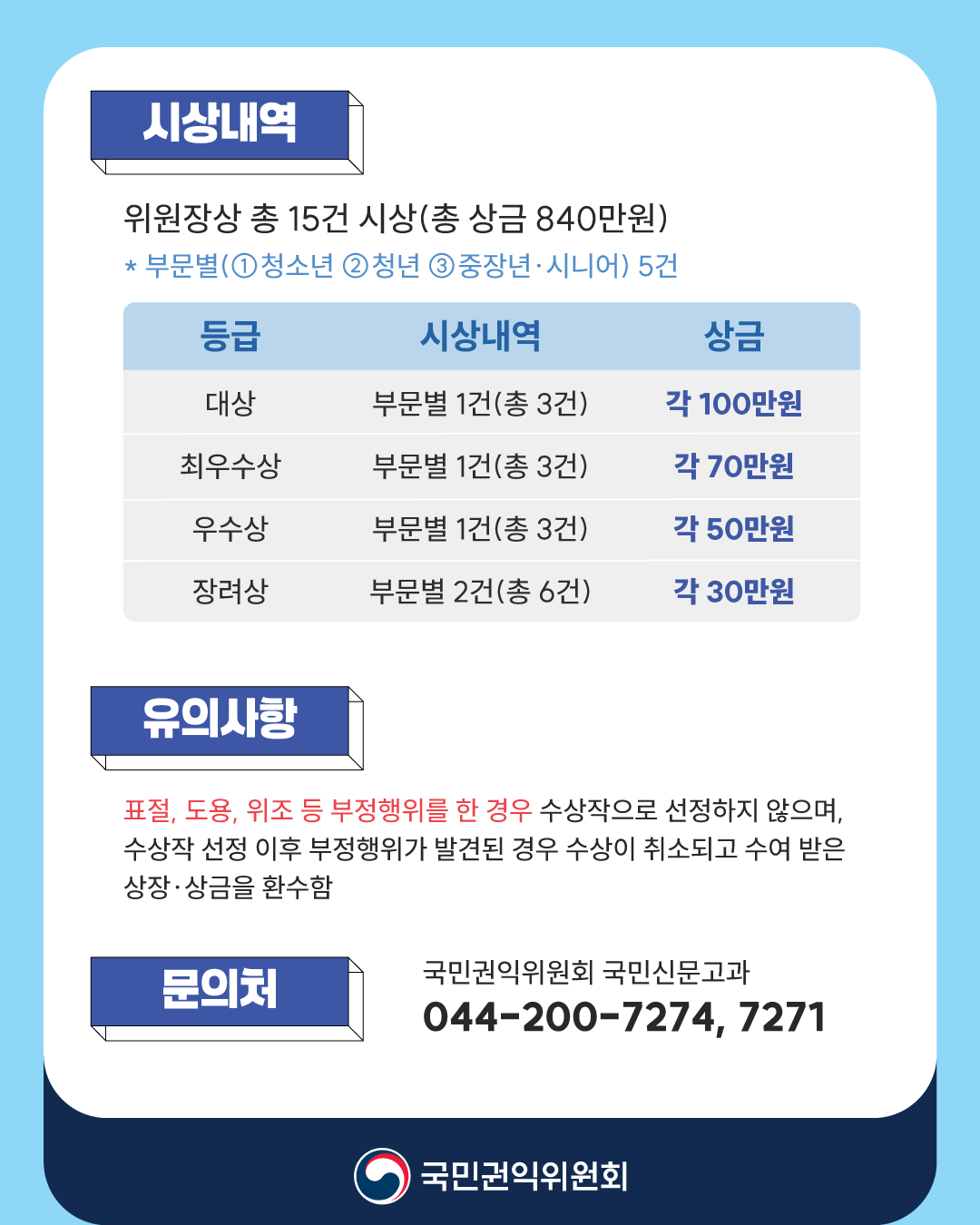 정책 2025 아이디어 공모전 시상내역의 자세한 내용은 아래 설명글 참조