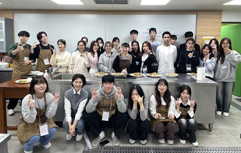 안산대 식품영양학과 글로벌셰프 동아리, 외국학생 대상 한국음식 교육봉사