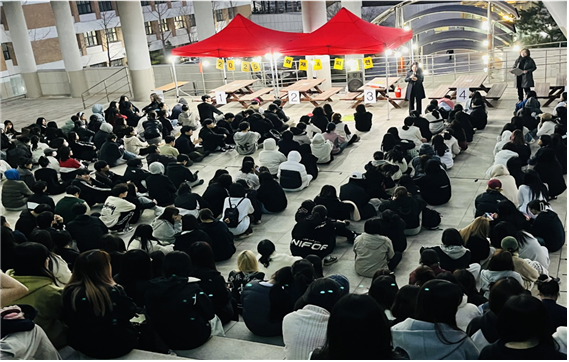 안산대학교 예지관, 야간 화재대피훈련 실시