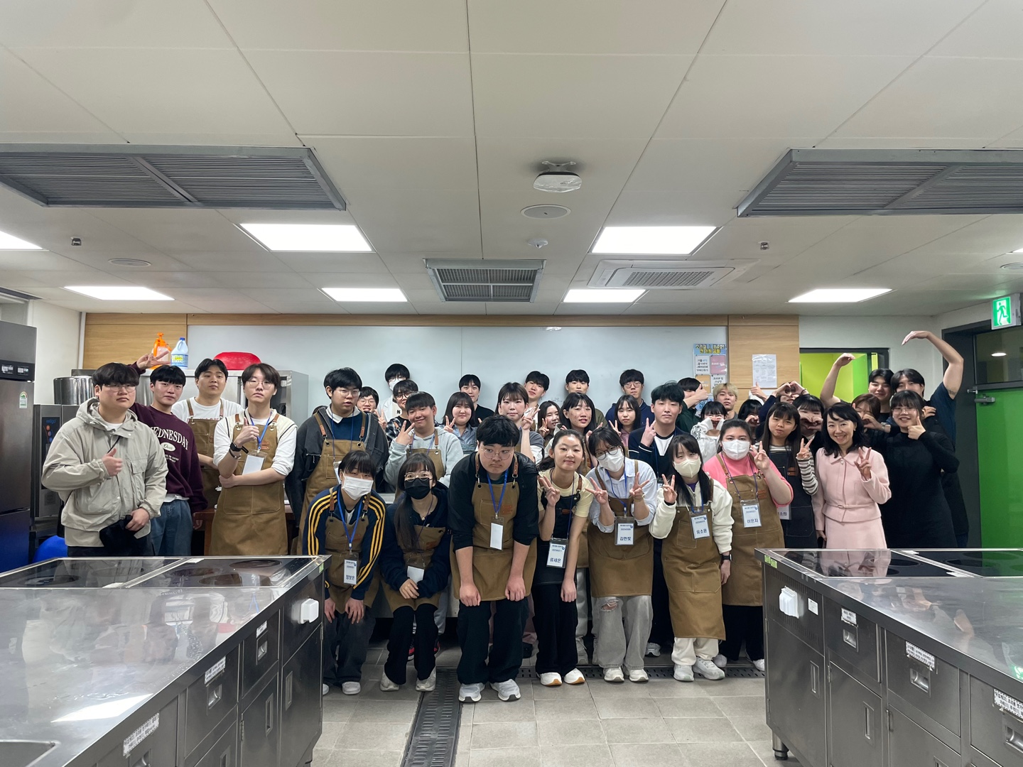 안산대학교 식품영양학과 글로벌셰프 동아리, 에이블자립학과 재학생 대상 교육봉사 행사사진 1