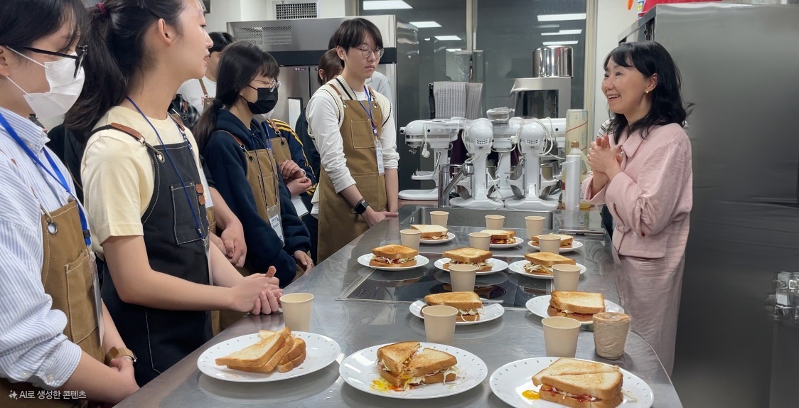 안산대학교 식품영양학과 글로벌셰프 동아리, 에이블자립학과 재학생 대상 교육봉사 행사사진 2