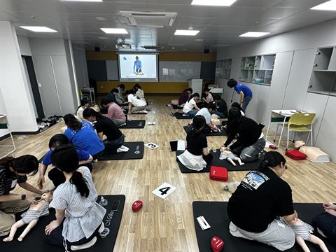 안산대학교 재난안전교육센터 간호학과 대상 BLS Provider과정 진행