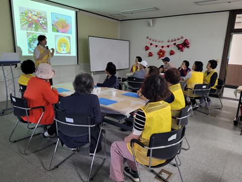 안산대학교 푸드테라피학과, 케어뱅크 푸드아트테라피 교육봉사 실시