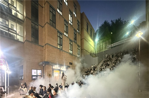 안산대학교 예지관, 연무기 활용 실전형 화재대피훈련 실시
