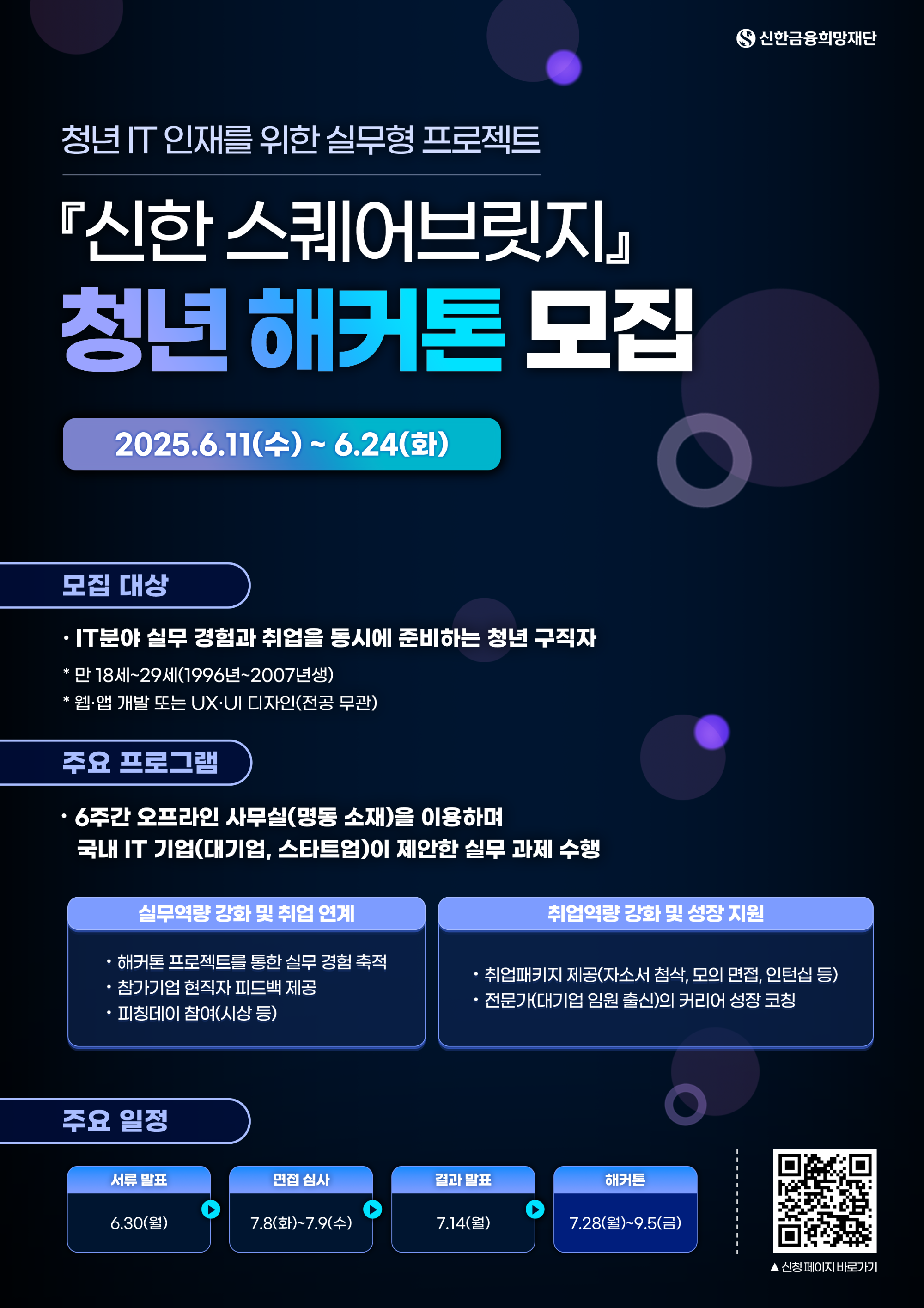 신한 스퀘어브릿지 청년 해커톤 포스터.png